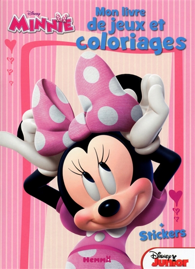 Minnie : mon livre de jeux et coloriages