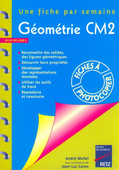 Géométrie CM2 : une fiche par semaine