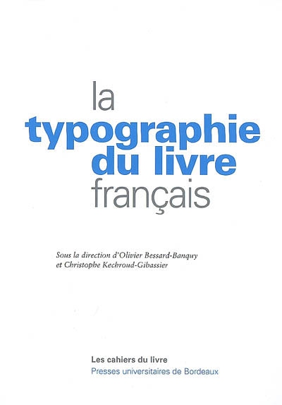 La typographie du livre français