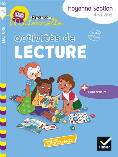 Activités de lecture, moyenne section, 4-5 ans : conforme au programme