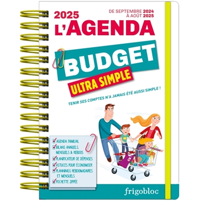 Agenda 2025 Ultra Simple du budget ! : (de sept. 2024 à août 2025)