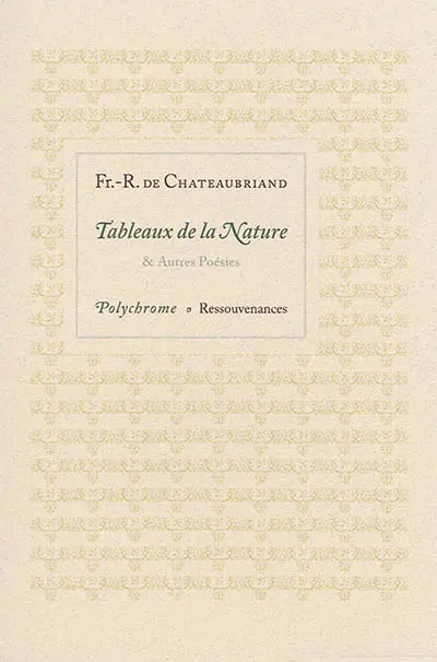 Tableaux de la nature : & autres poésies
