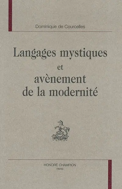Langages mystiques et avènement de la modernité