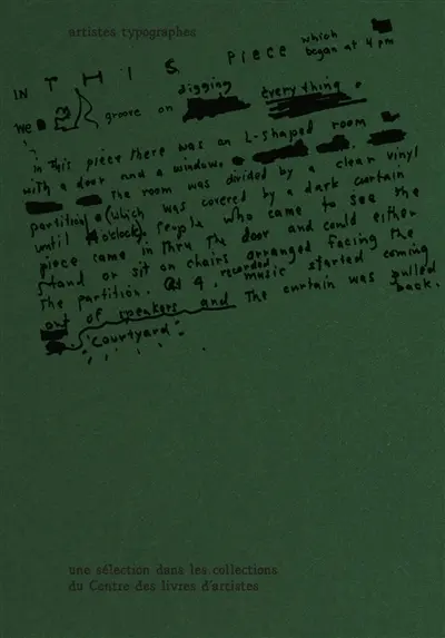 Artistes typographes : une sélection dans les collections du Centre des livres d'artistes