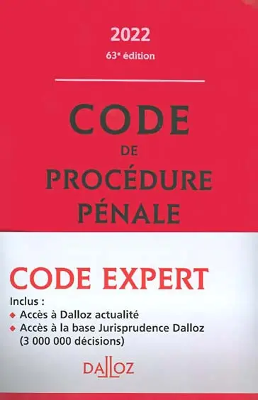 Code pénal, code de procédure pénale 2022