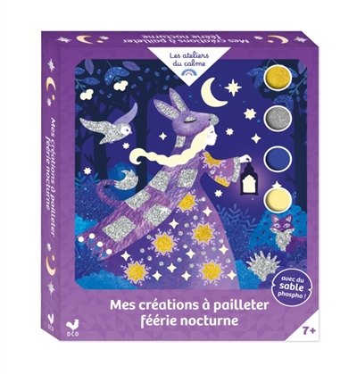 Mes création à pailleter Féerie nocturne : coffret avec accessoires