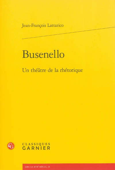 Busenello : un théâtre de la rhétorique
