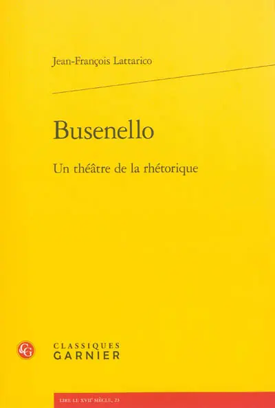 Busenello : un théâtre de la rhétorique