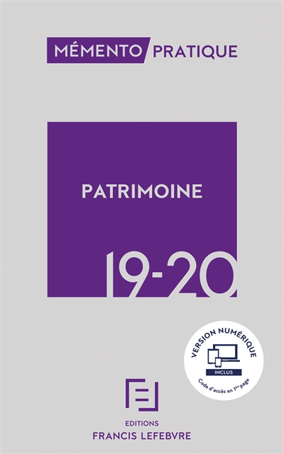 Patrimoine 2019-2020