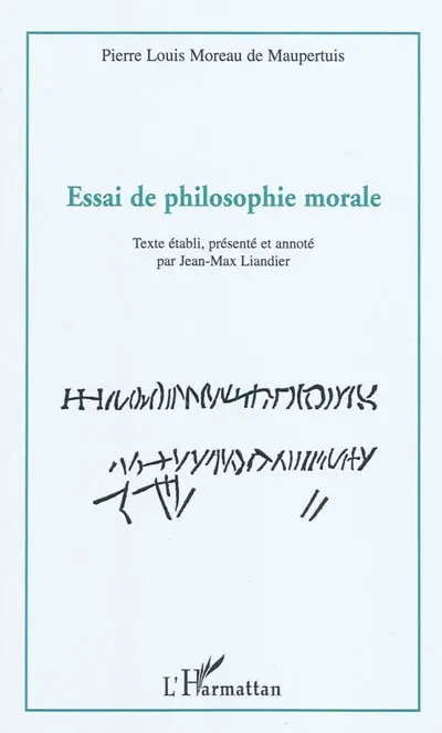 Essai de philosophie morale