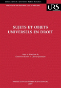 Sujets et objets universels...