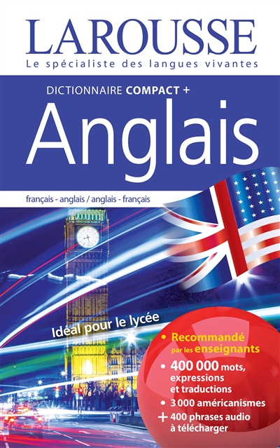 Dictionnaire compact + anglais : français-anglais, anglais-français