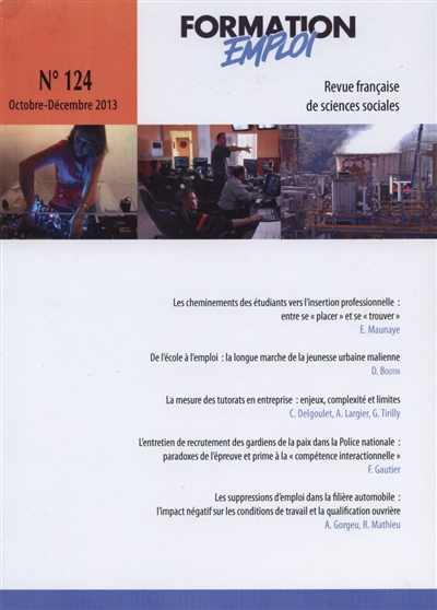Formation emploi, n° 124