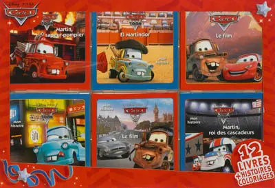 Cars : 12 livres, histoires + coloriages