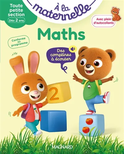 A la maternelle, maths, toute petite section, dès 2 ans : conforme au programme