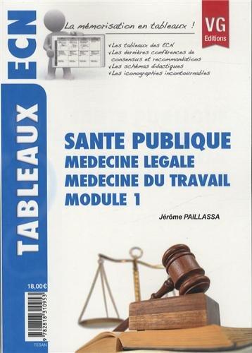 Santé publique : médecine légale, médecine du travail, module 1
