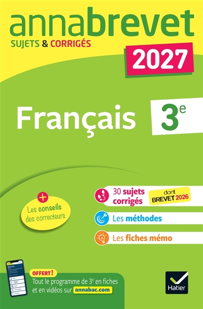 Français 3e : sujets...