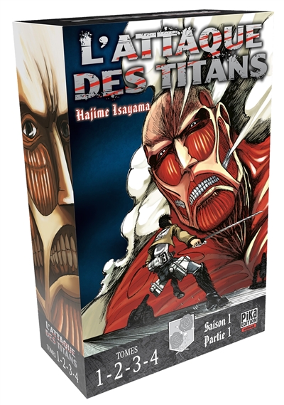 L'attaque des titans : saison 1, partie 1 : tomes 1-2-3-4 - Hajime