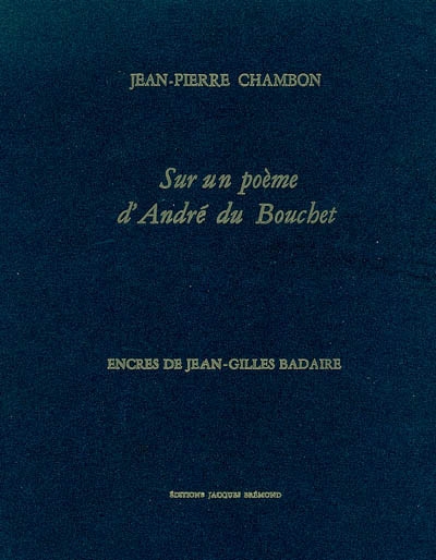 Sur un poème d'André du Bouchet