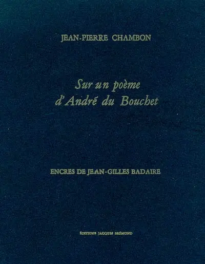Sur un poème d'André du Bouchet