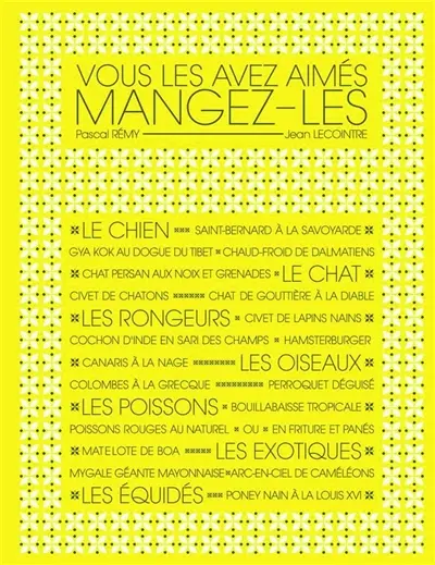 Vous les avez aimés, mangez-les