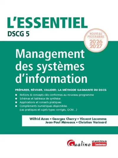 Management des systèmes d'information, DSCG 5 : nouveau programme 2026-2027