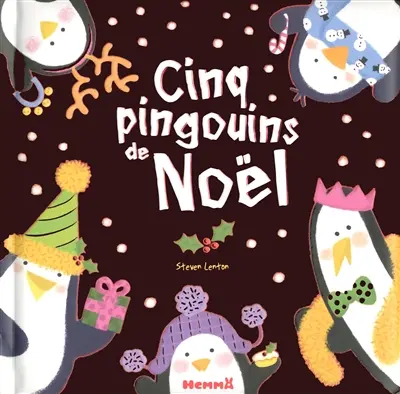 Cinq pingouins de Noël