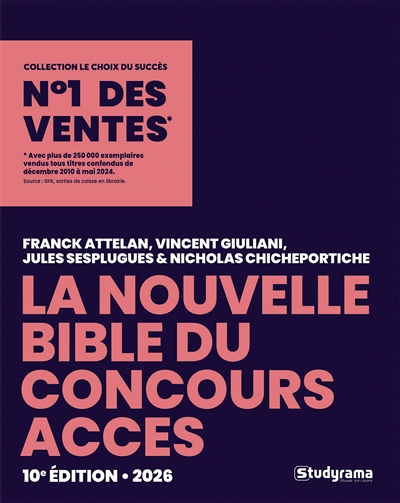 La nouvelle bible du concours Accès 2026