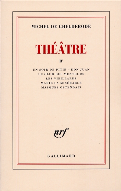 Théâtre. Vol. 4
