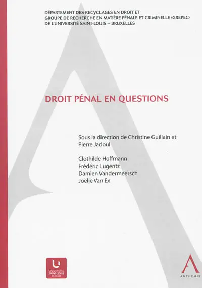 Droit pénal en questions