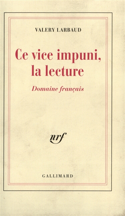 ce vice impuni, la lecture : domaine français