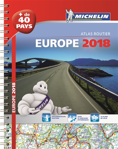 Europe 2018 : atlas routier...