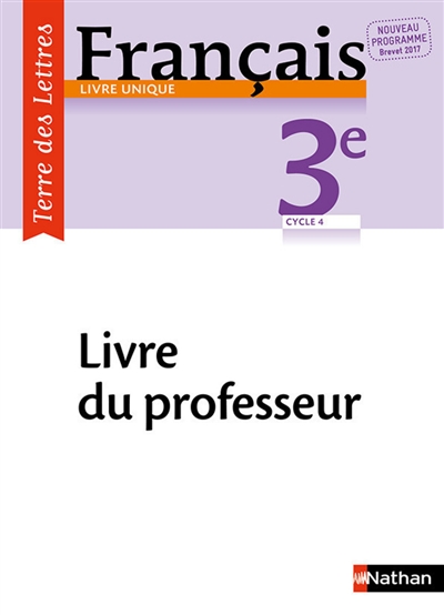 Terre des lettres français...