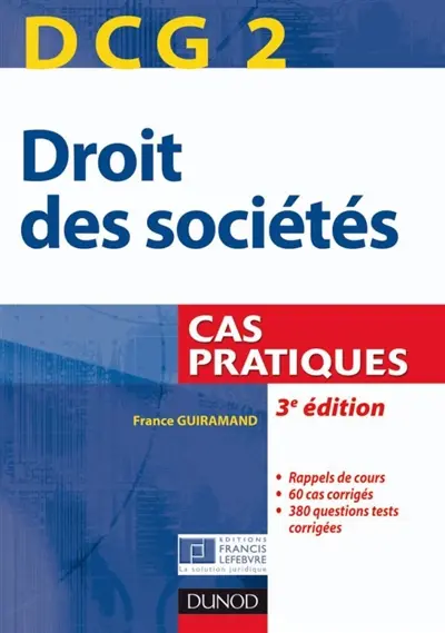 DCG 2, droit des sociétés : cas pratiques