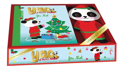 Coffret Yao le petit panda fête Noël + peluche