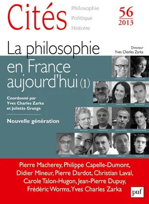 Cités, n° 56. La philosophie en France aujourd'hui (1)