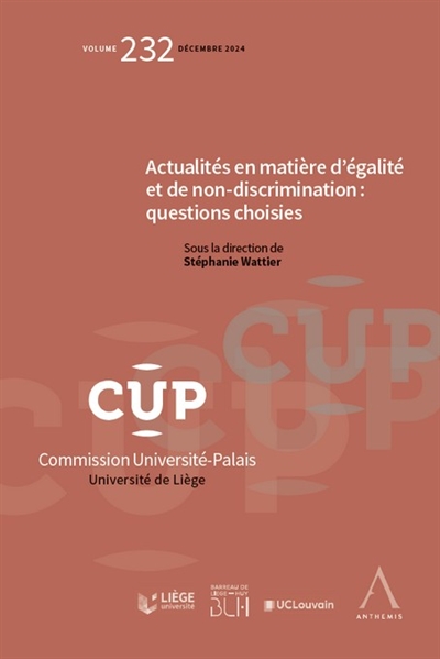 Actualités en matière d'égalité et de non-discrimination : questions choisies