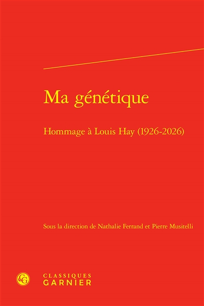 Ma génétique : hommage à...