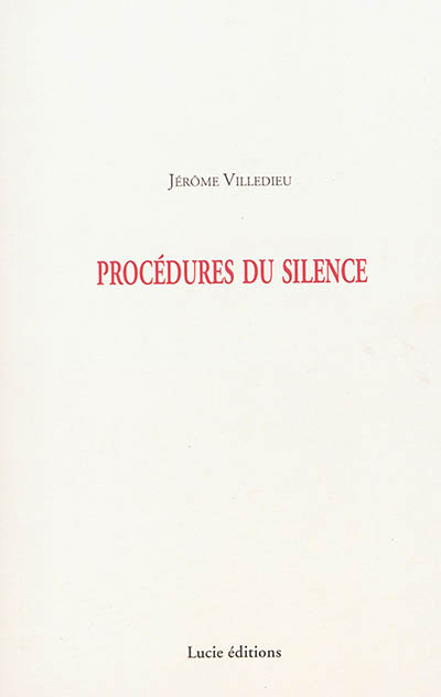 Procédures du silence