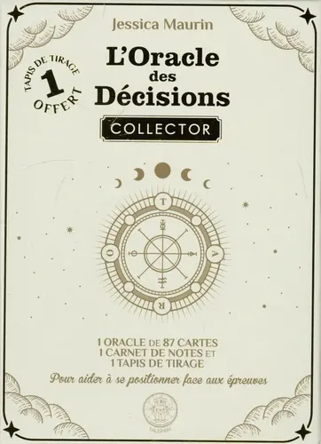 L'oracle des décisions : 1 oracle de 87 cartes, 1 carnet de notes et 1 tapis de tirage pour aider à se positionner face aux épreuves
