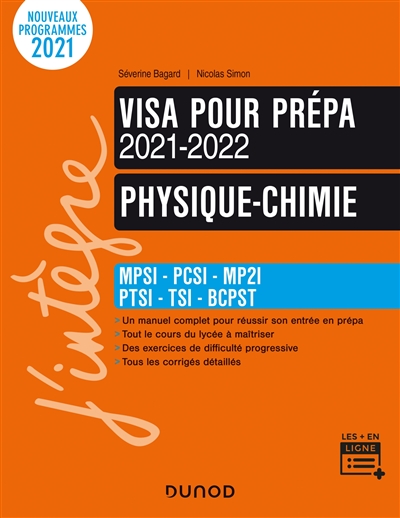 Physique-chimie, visa pour la prépa 2021-2022 : MPSI, PCSI, MP2I, PTSI, TSI, BCPST : nouveaux programmes 2021