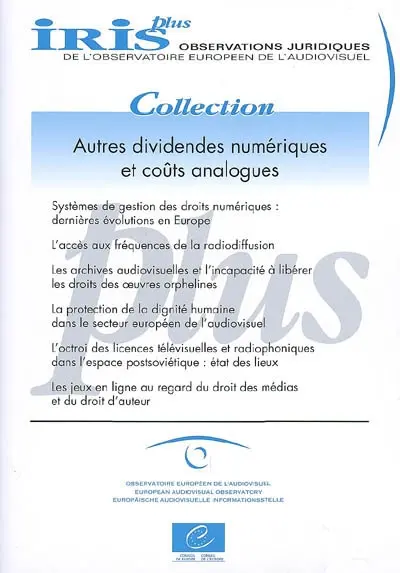 IRIS plus. Autres dividendes numériques et coûts analogues