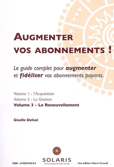 Augmenter vos abonnements :...