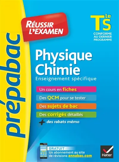 Physique chimie terminale S : enseignement spécifique