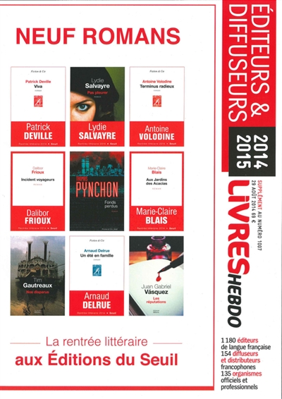 Livres Hebdo, supplément, n° 1.007. Editeurs & diffuseurs 2014-2015