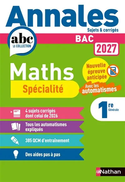 Maths spécialité 1re : nouvelle épreuve anticipée, avec les automatismes