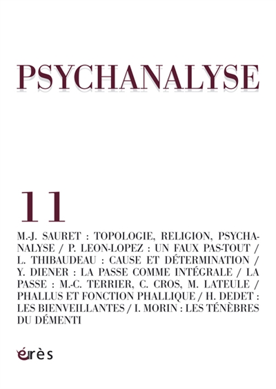 Psychanalyse, n° 11