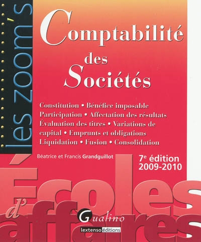 Comptabilité des sociétés :...