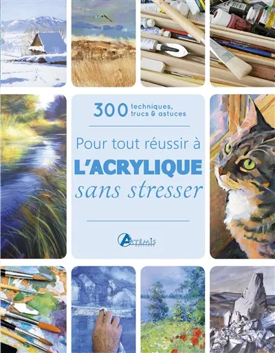 Pour tout réussir à l'acrylique sans stresser : 300 techniques, trucs & astuces