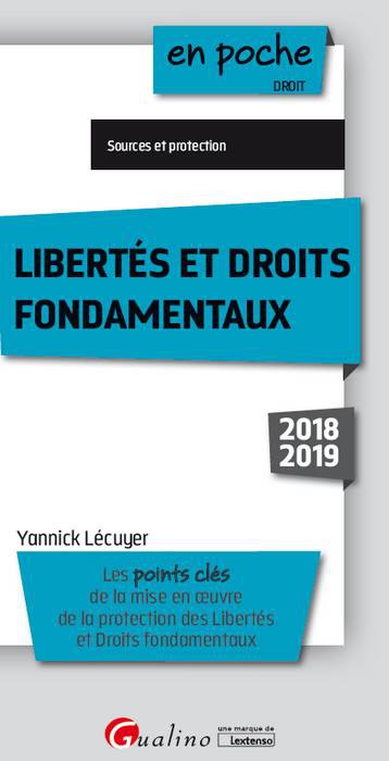 Libertés et droits fondamentaux 2018-2019 : les points clés de la mise en oeuvre de la protection des libertés et droits fondamentaux : sources et protection
